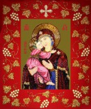 БП-117 Владимирская икона Божьей Матери в рамке - 7Игл - наборы для вышивания крестом и бисером по низким ценам. 