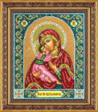 Набор вышивания бисером Паутинка Б-1014 Пресвятая Богородица Владимирская - 7Игл - наборы для вышивания крестом и бисером по низким ценам. 