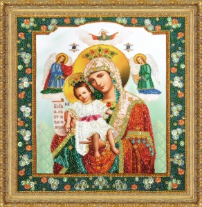 Набор Р-353 вышивания иконы Божьей матери "Достойно есть" - 7Игл - наборы для вышивания крестом и бисером по низким ценам. 