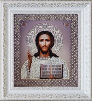 Р-209 Икона Христа Спасителя. Венчальная пара - 7Игл - наборы для вышивания крестом и бисером по низким ценам. 